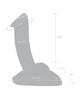 Glas 7.5" Rideable Standing Glass Dildo