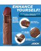 Jock Enhancers 1.5" Realistic Silicone Penis Extension - Dark