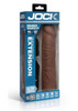 Jock Enhancers 1.5" Vibrating Realistic Penis Extension - Dark
