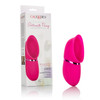 CalExotics Intimate Pump USB Rechargeable Full Coverage Pump in pink silicone featuring wide full-coverage scoop, internal teasing ticklers, and ergonomic handle with suction and vibration controls