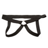 Supportive harness with ultra-thick stretchy waist and thigh straps close-up on CalExotics Performance Maxx Life-Like 2 inch Extension for comfortable and stable wear