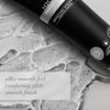 Premium thick clear gel texture close-up of JO H2O Gel Water-Based Lubricant highlighting its plush, body-safe, easy-to-clean, and non-staining water-based formula