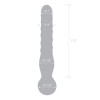 Glas 8" Joystick Clear Glass Dildo size chart