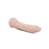 Close-up of the realistic detailed head on Dr. Skin 8.5 inch Realistic Dildo with soft TPE skin and subtle vein texture for lifelike insertion and intense sensation