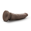 Strong suction cup base close-up on Dr. Skin 8.5 inch Realistic Dildo providing secure hands-free suction and harness compatibility for versatile play