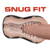 Internal sensational textured tunnel close-up inside Coverboy Butt Stroker - The Cowboy delivering powerful suction and varied stimulation with PerfectFlo air valve control