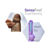 Premium realistic Sensa Feel dual density TPE texture close-up of Au Naturel Big John highlighting its ultra-soft outer layer and firm inner core for authentic skin-like feel