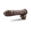 Close-up of the realistic rounded tapered head on Au Naturel 11.5 inch Sensa Feel Big John with soft dual density TPE skin designed for easier insertion and intense deep G-spot or prostate stimulation