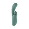 Evolved Spiral Charm G-Spot Clitoral Vibrator in premium silicone showing its full deeply curved shaft with bulbous tip, spiraling clitoral ball stimulator, and chunky easy-grip handle for intense dual G-spot and clitoral pleasure