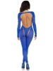 Leg Avenue Opaque Cut-Out Footless Jumpsuit back view