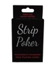 Strip Poker Stripper Themed Playing Cards retail box front displaying bold branding, humorous adult poker deck with stripper-themed face cards for fun strip poker and adult card games