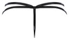 Exposed Liquid Onyx Crotchless Panty