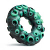 Creature Cocks Octo-Grip Silicone Cock Ring shown ready for use with textured octopus-sucker exterior, stretchy single-piece silicone, and firm-yet-flexible fit for added sensation and comfortable wear