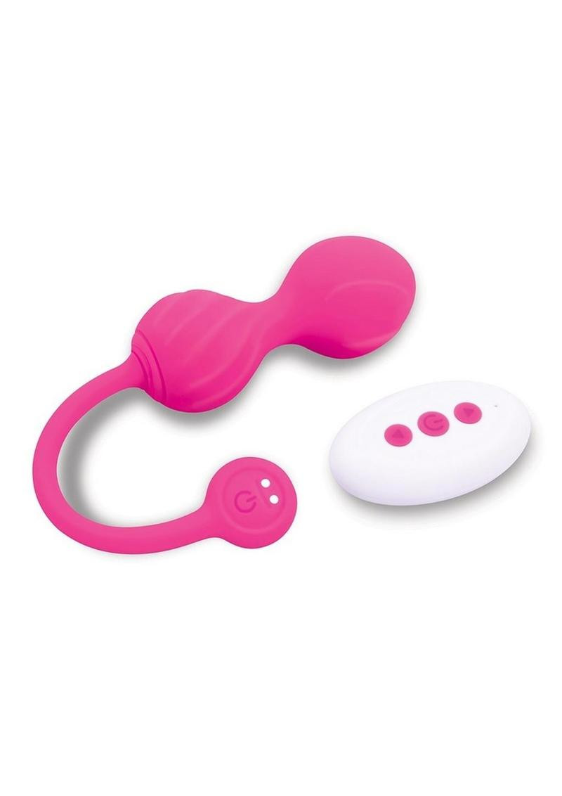 Bodywand Squeeze Remote-Control Pelvic Floor Trainer shown ready for use with 9 vibration modes, wireless USB rechargeable remote, and ergonomic design for effective pelvic floor training and enhanced intimate pleasure