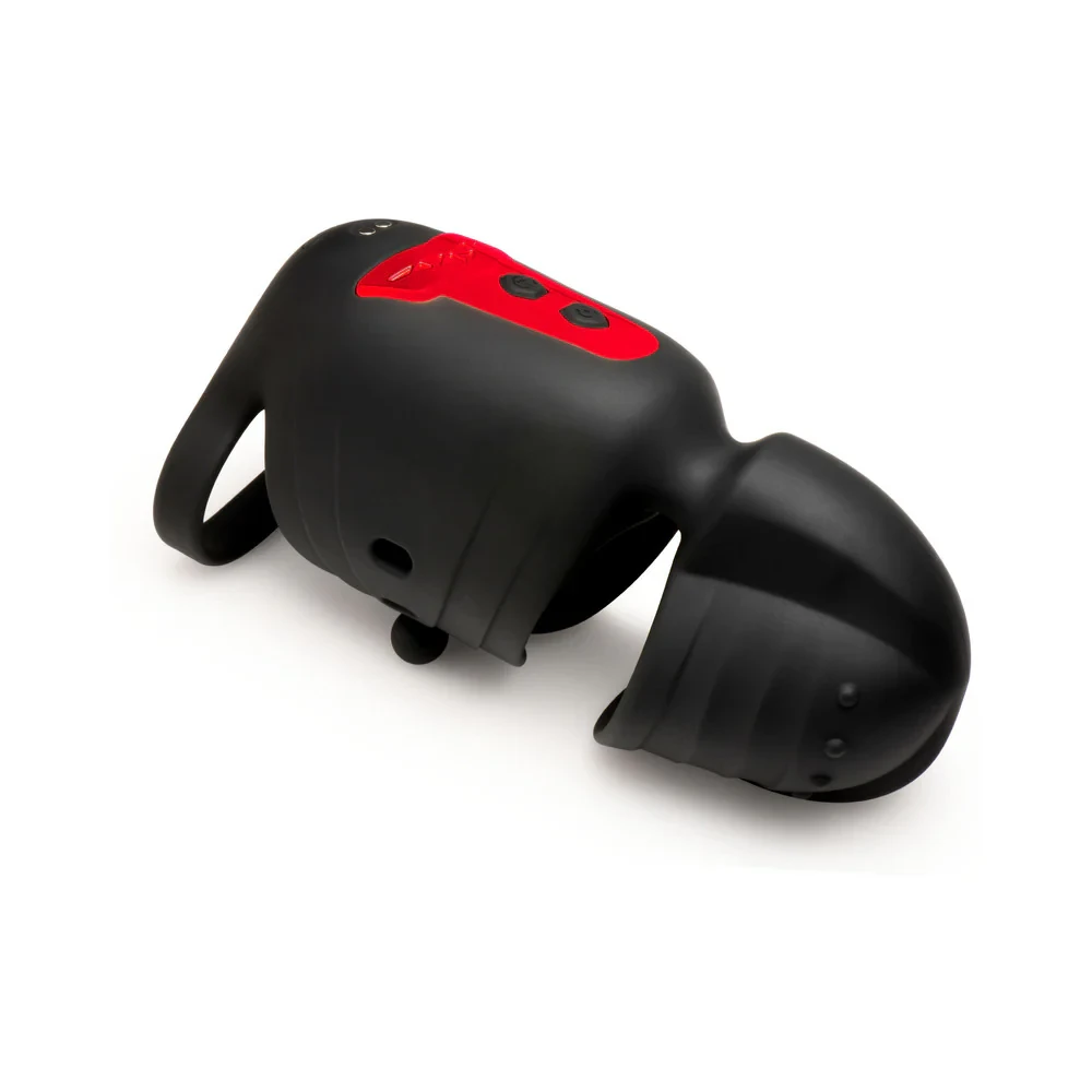 JOCK Advanced Helmet Humper Gyrating & Vibrating Silicone Masturbator