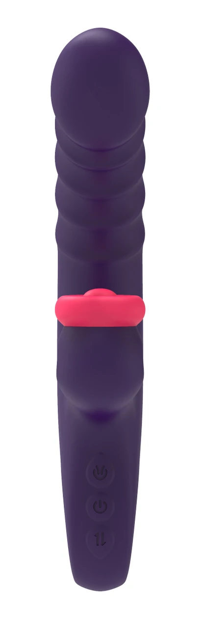 Coral pink flexible tapping tip on Sweet Dreams Sweet Heart vibrator