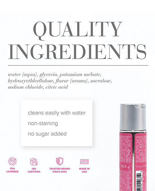 JO Candy Shop Water Based Flavored Lube - Cotton Candy ingredient list