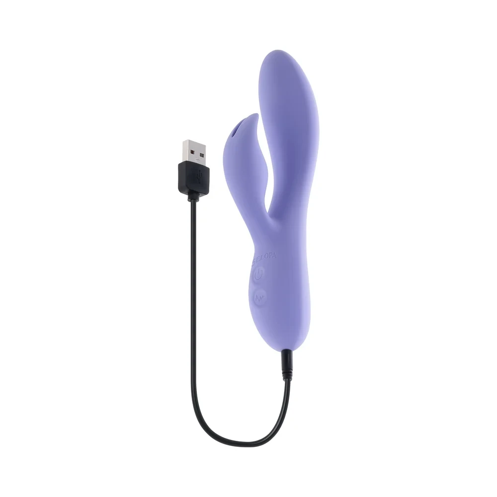 Selopa Purple Craze Silicone Rechargeable Rabbit usb rechargeable