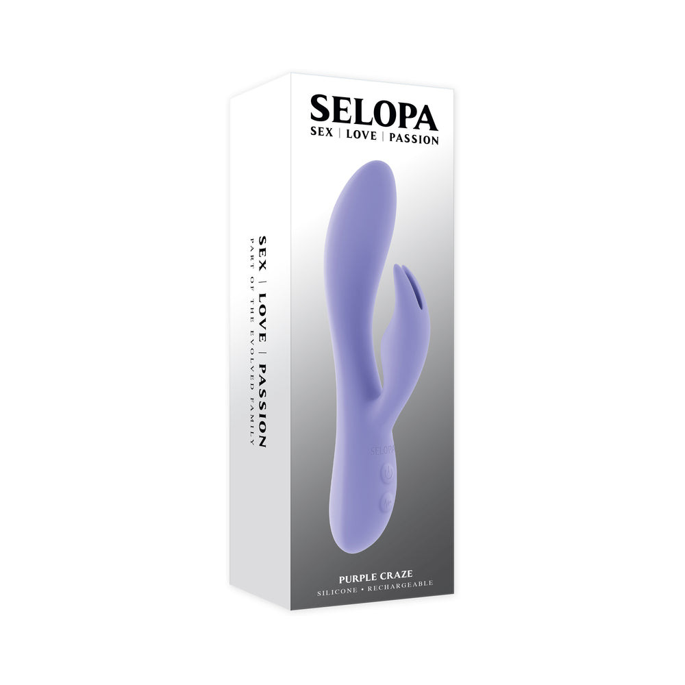 Selopa Purple Craze Silicone Rechargeable Rabbit