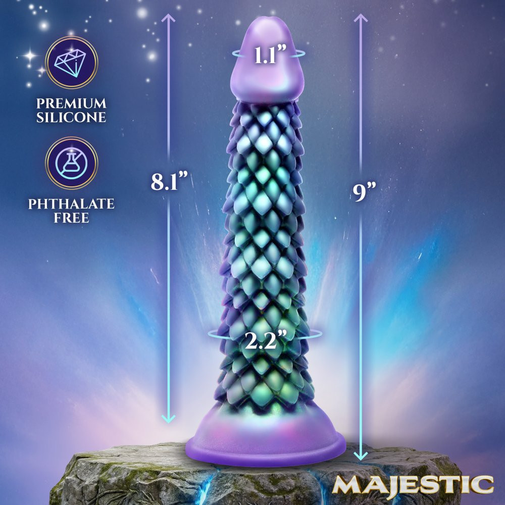 Creature Cocks - Eryndor Silicone Dildo measurement chart