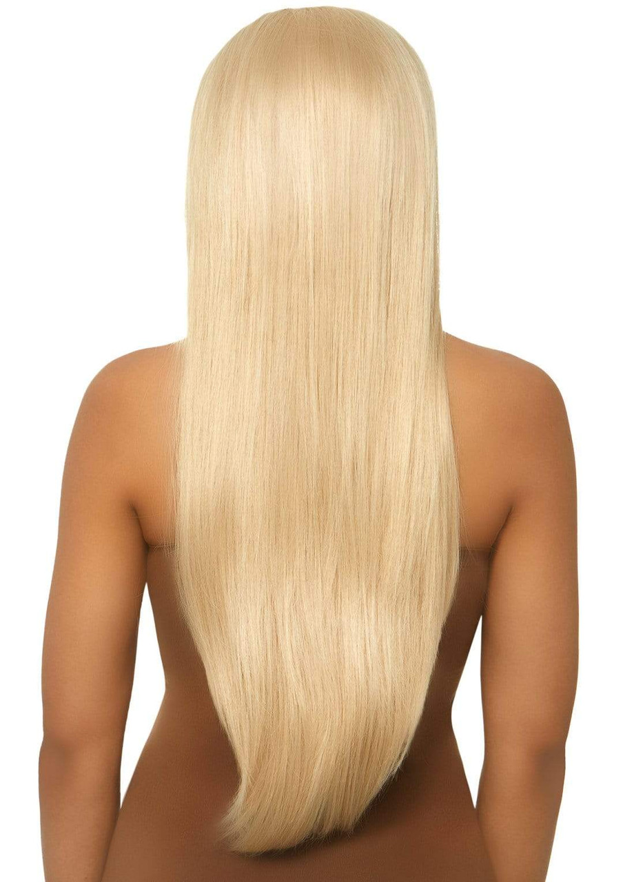 Leg Avenue 33" Long Straight Center Part Wig - Blonde
