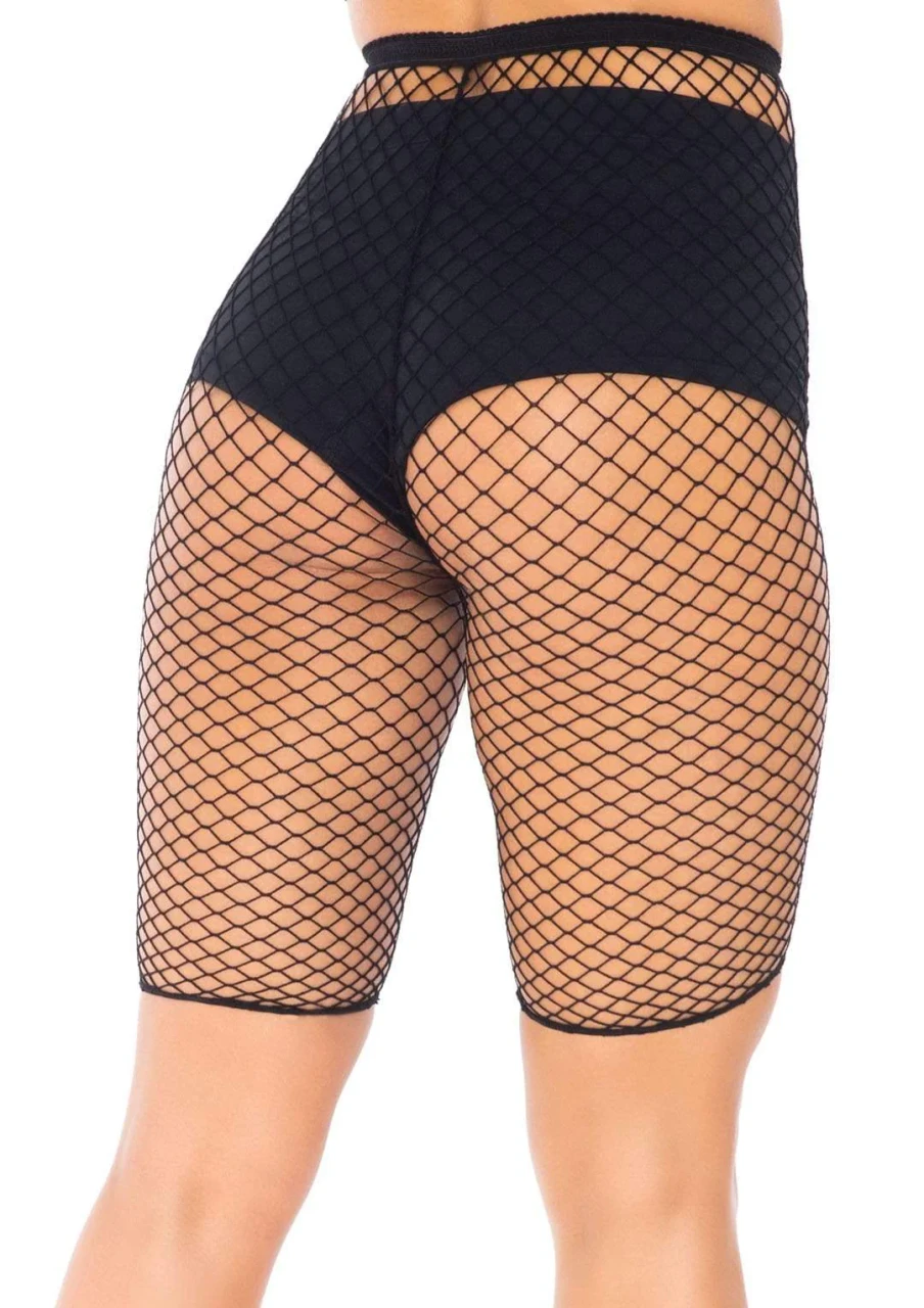 Leg Avenue Industrial Net Biker Shorts