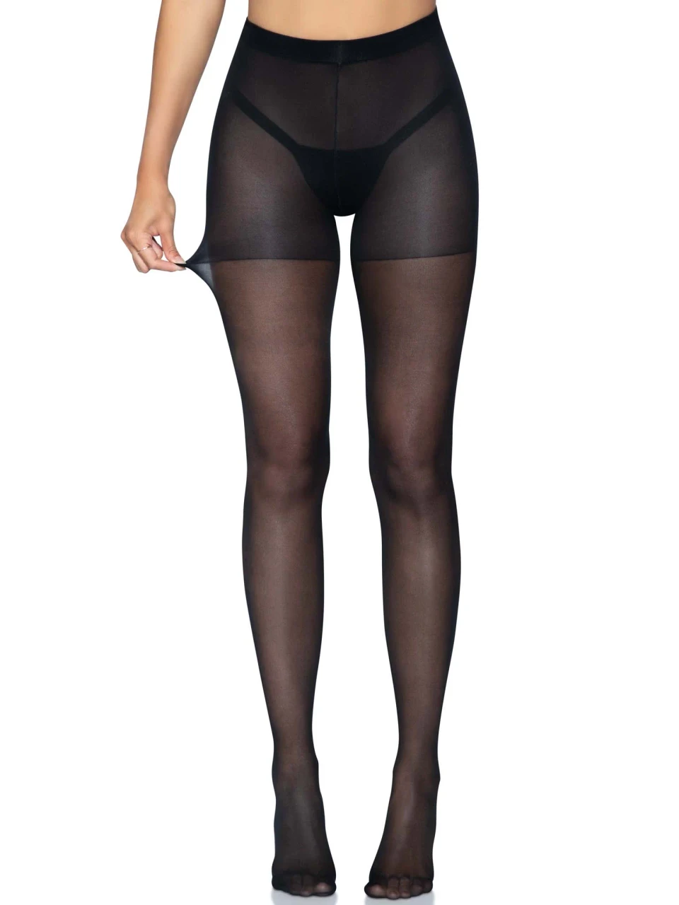 Leg Avenue Nylon Sheer Open Butt Crotchless Pantyhose