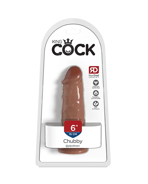 King Cock 6" Chubby Dildo - Tan