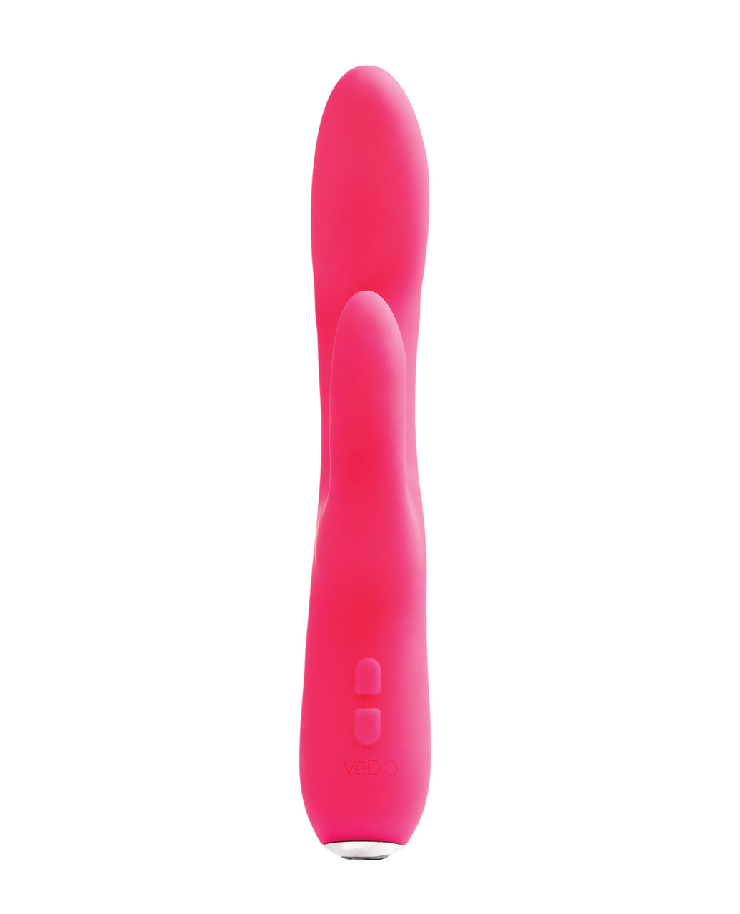 Side view of VeDO Rockie dual motor silicone vibrator