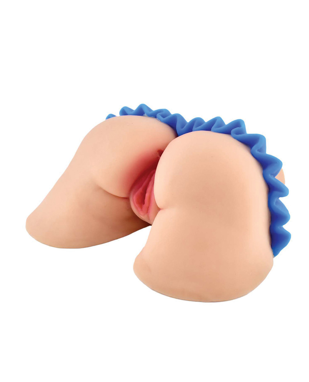 The Royale Sorority Girl dual entry TPR masturbator with blue mini skirt