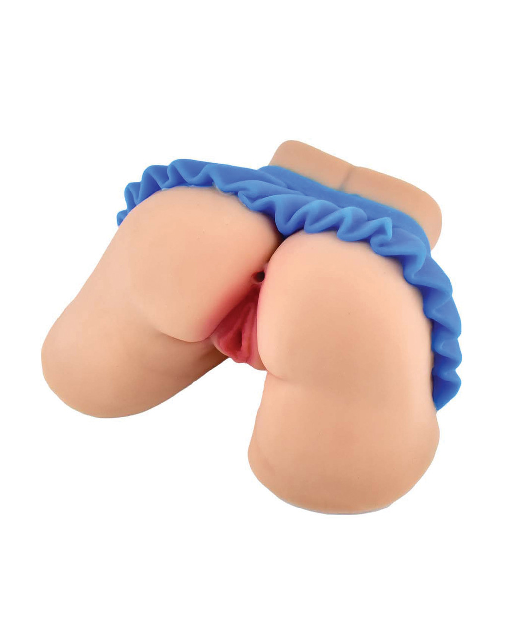 The Royale Sorority Girl dual entry TPR masturbator with blue mini skirt