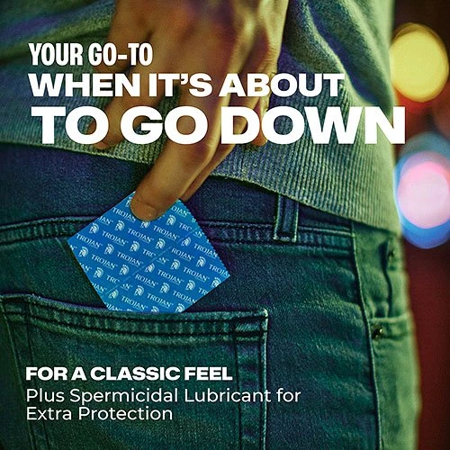 Trojan Original + Spermicidal Condoms - 3pk