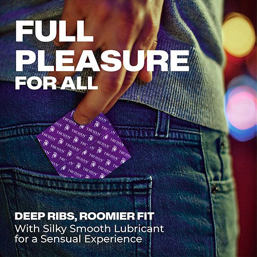 Trojan Her Pleasure Condoms - 3pk