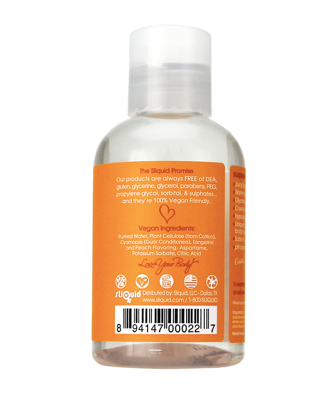 Sliquid Swirl Tangerine Peach Intimate Lube - 4.2oz