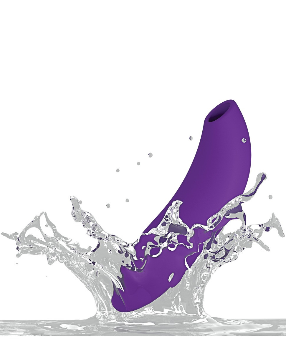 Side profile of the We-Vibe Melt 2 in sage, showing the slim curve made to fit between partners.