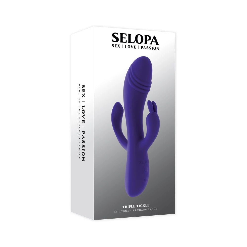 Selopa Triple Tickle Triple Stimulating Vibrator