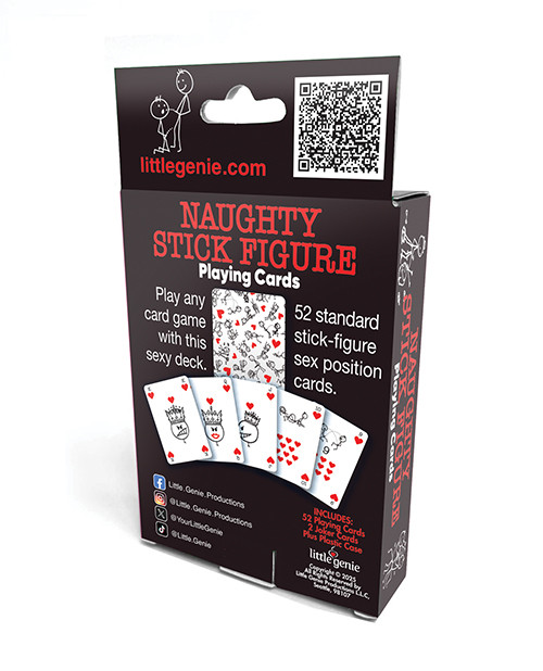 Naughty Stick Figure Playing Cards retail box back