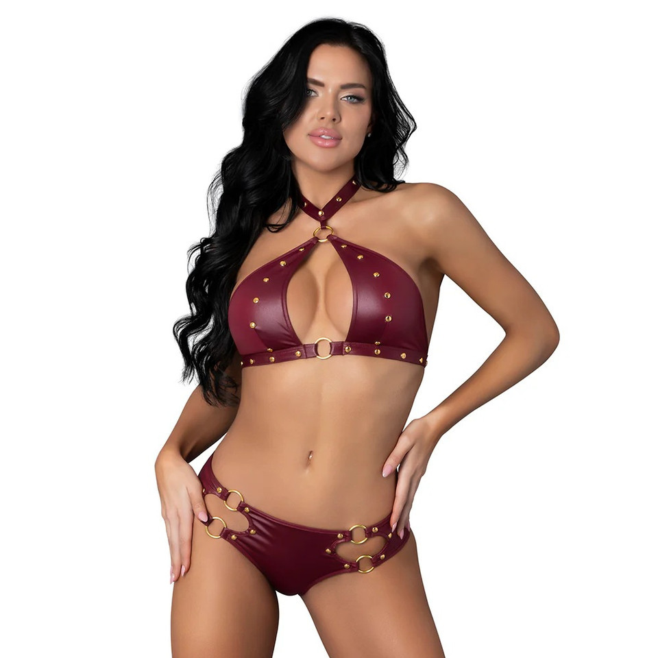 Lust Fetish Wear Burgundy - Juno