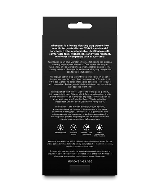 Love Notes Wildflower Flexible USB Vibrating Plug retail box.