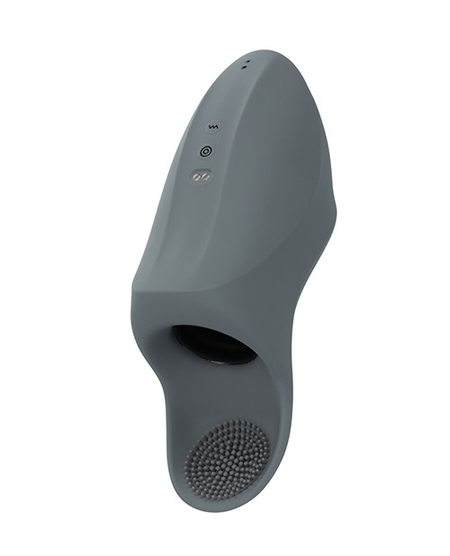 CalExotics Milk Master Squeeze & Please grey rechargeable masturbator.