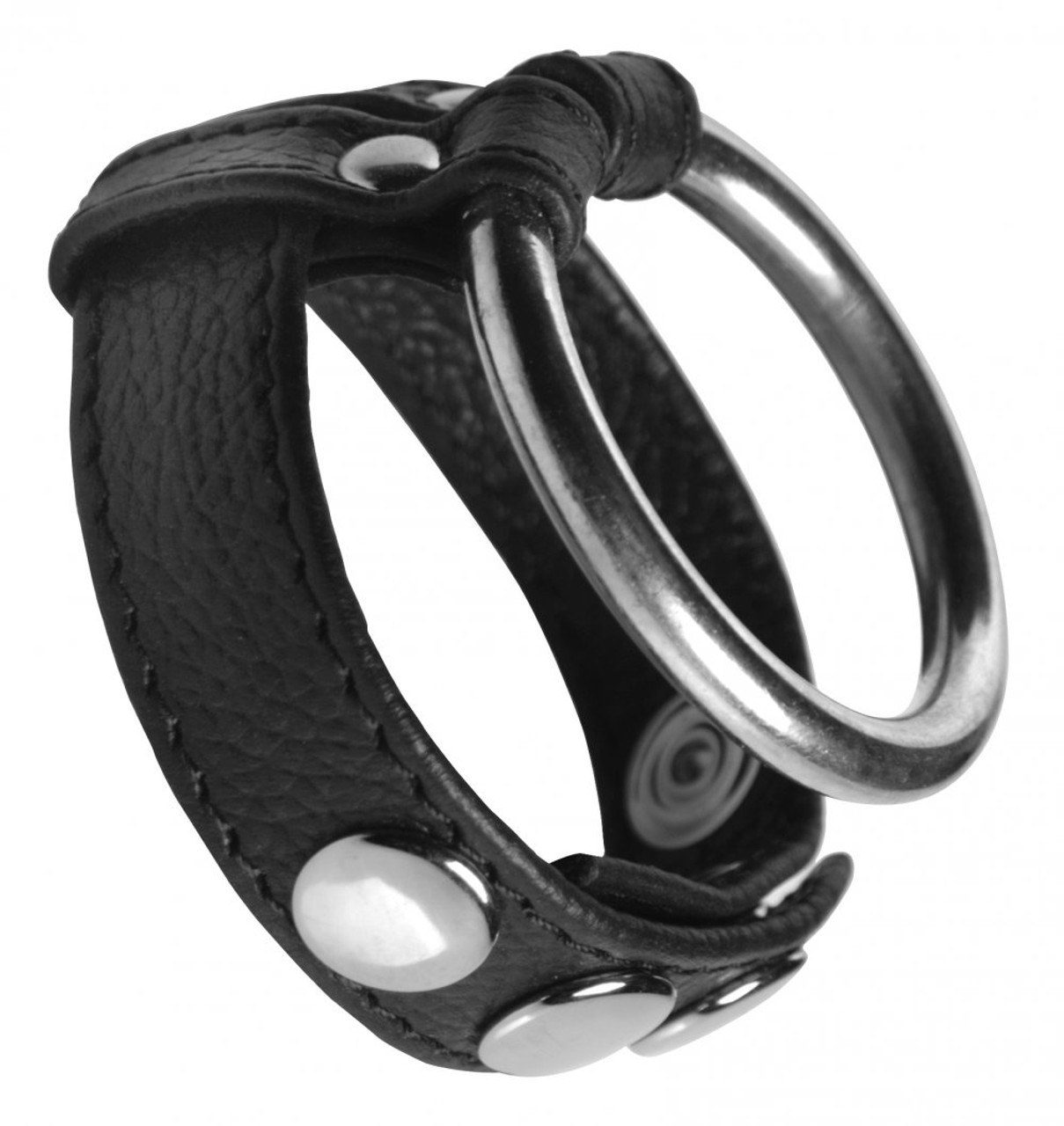 Strict Leather Leather & Steel Cock & Ball Ring