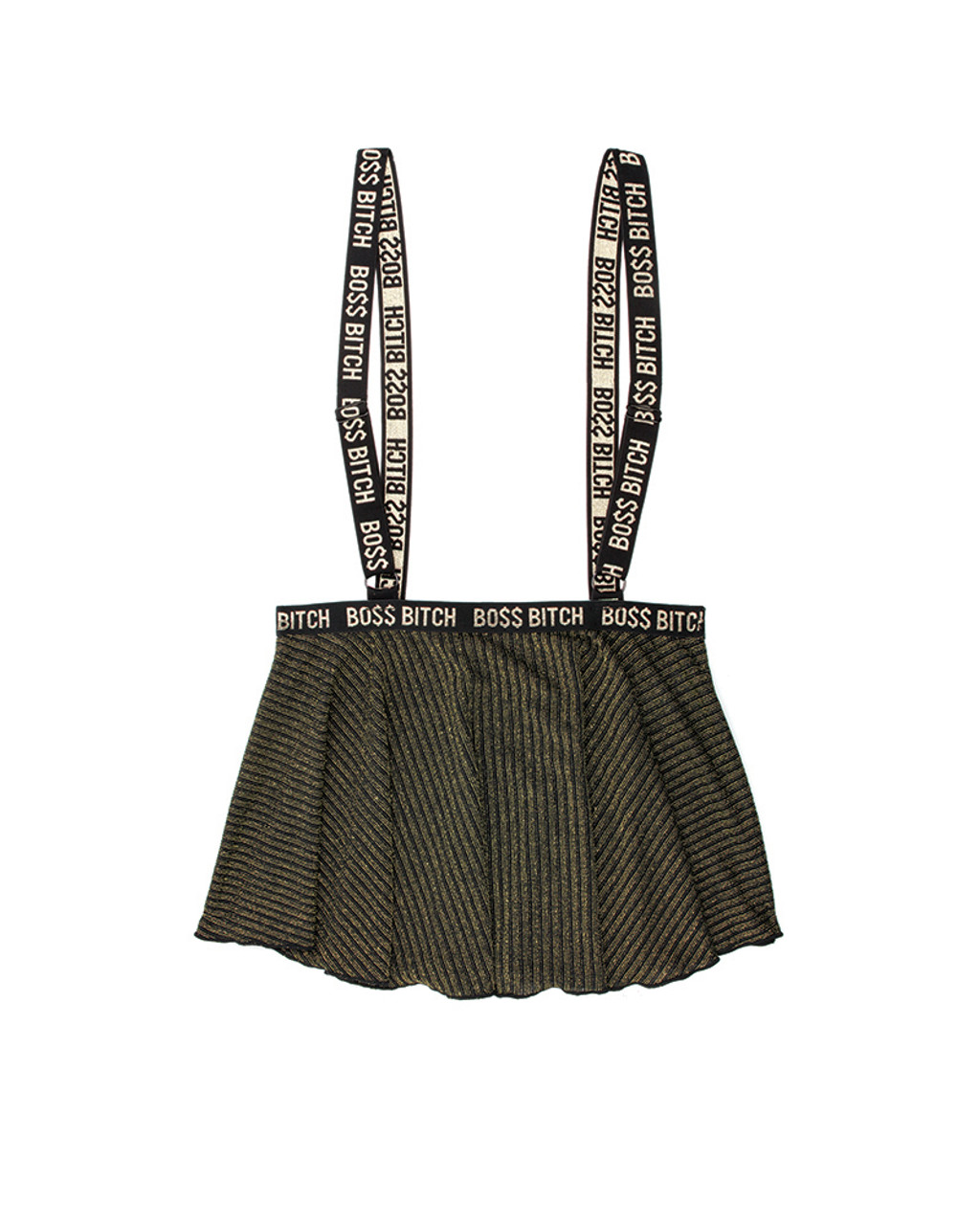 Vibes "Bo$$ Bitch" Suspender Skirt
