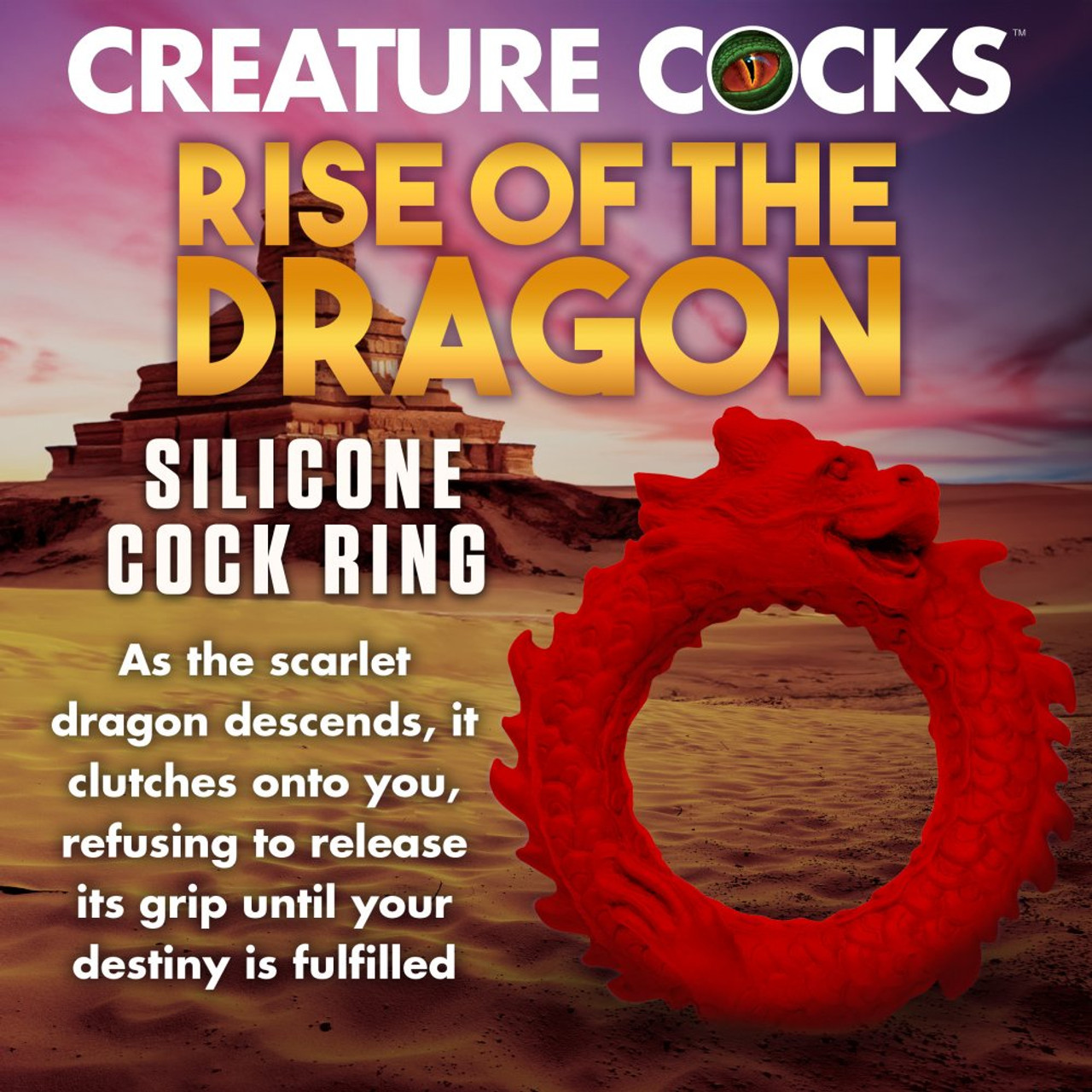 Creature Cocks - Rise of the Dragon Silicone Cock Ring