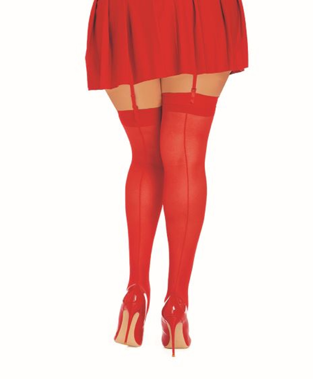 Dreamgirl Sheer Thigh Highs with Back Seam