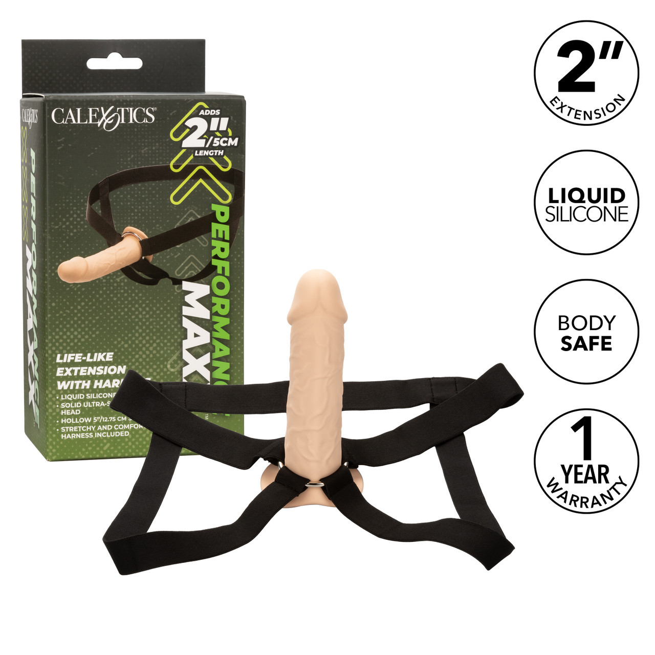 CalExotics Performance Maxx Life-Like 2" Extension with Harness