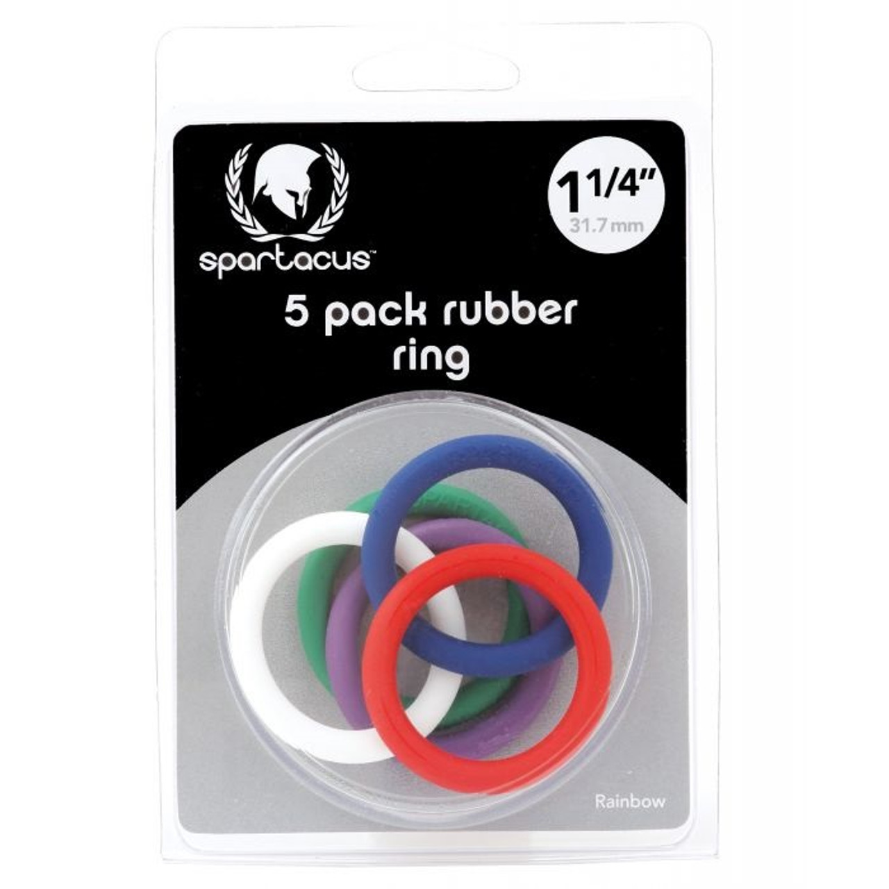 Spartacus 5 Pack Rubber Ring - 1.25"