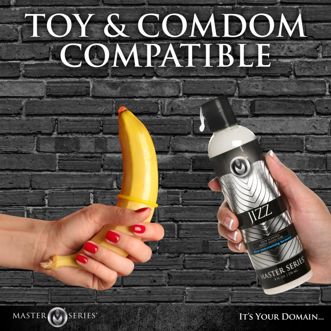 Master Series Jizz Scented Water-Based Lube - 8.5 oz