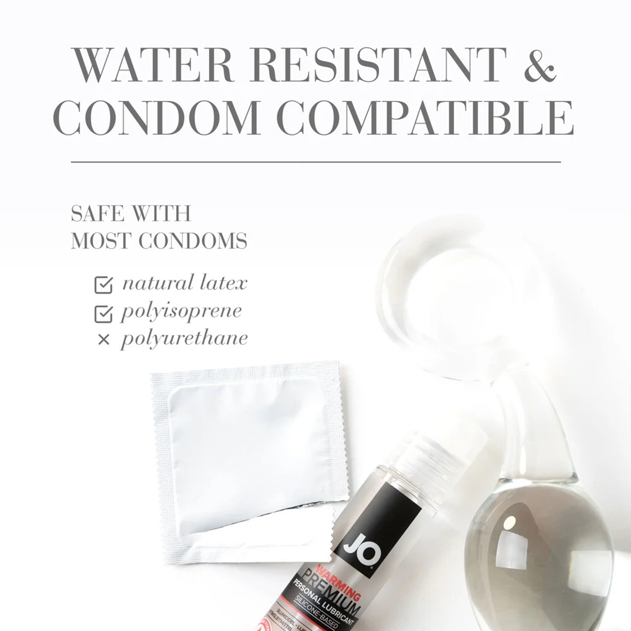 JO Premium Silicone Based Warming Lubricant - 2 oz