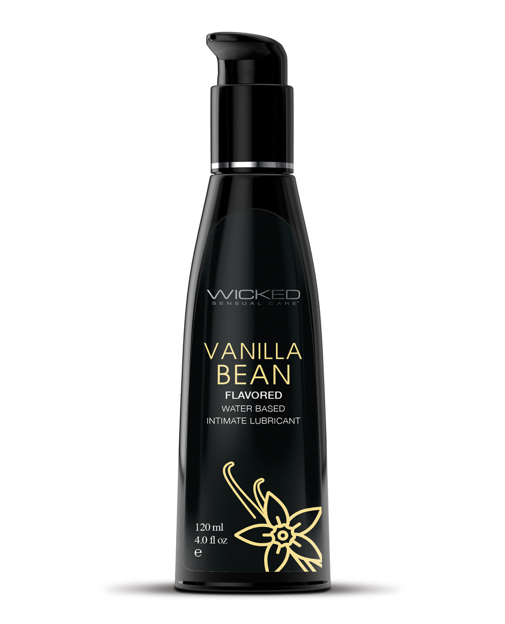 Wicked Aqua Vanilla Bean Flavored Lubricant - 4 oz Wicked Aqua Vanilla Bean Flavored Lubricant - 4 oz