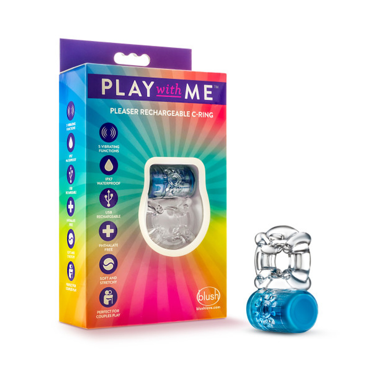 Play With Me Pleaser Rechargeable C-Ring